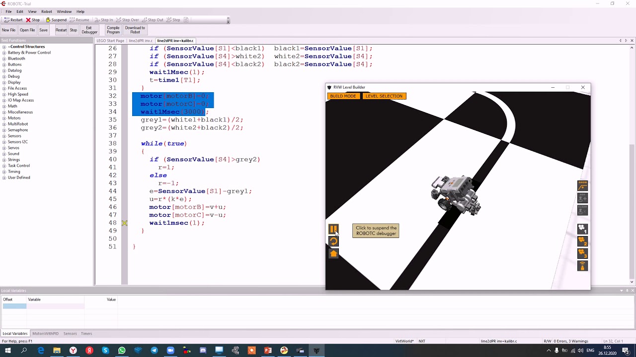 RobotC инверсия - YouTube