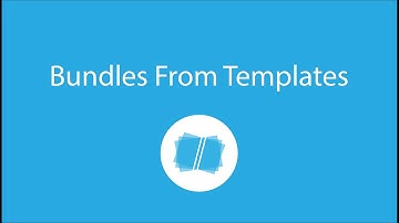 Create Bundles From Template