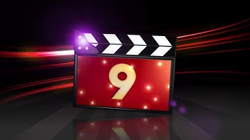Number 9 Digital Signage movie clapper animation 1 hour loop