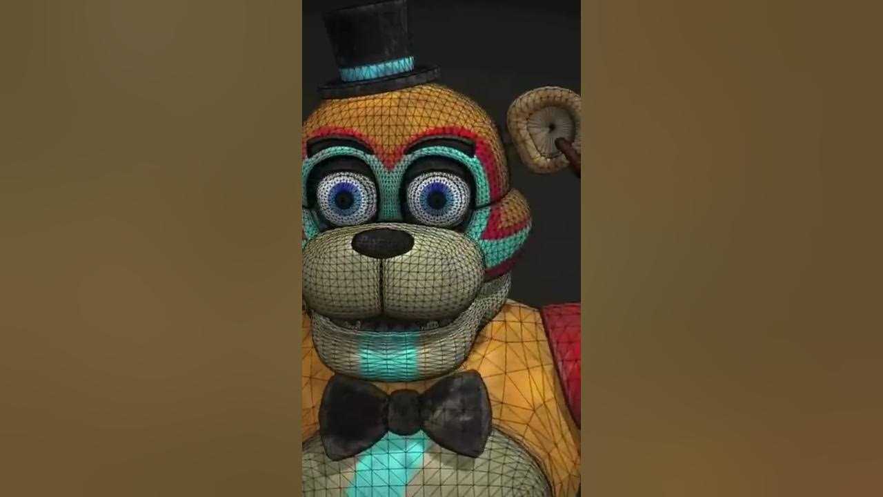 Quantos polígonos tem o Freddy de FNAF SB? #shorts #fnaf 