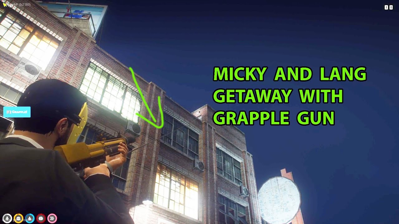 Micky And Lang Getaway With GRAPPLE GUN | NoPixel GTA RP
