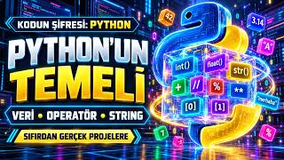 Python Ders 3 | Kodun Temeli Burada! Veri Tipi Dönüşümleri, Operatörler ve Stringler Update