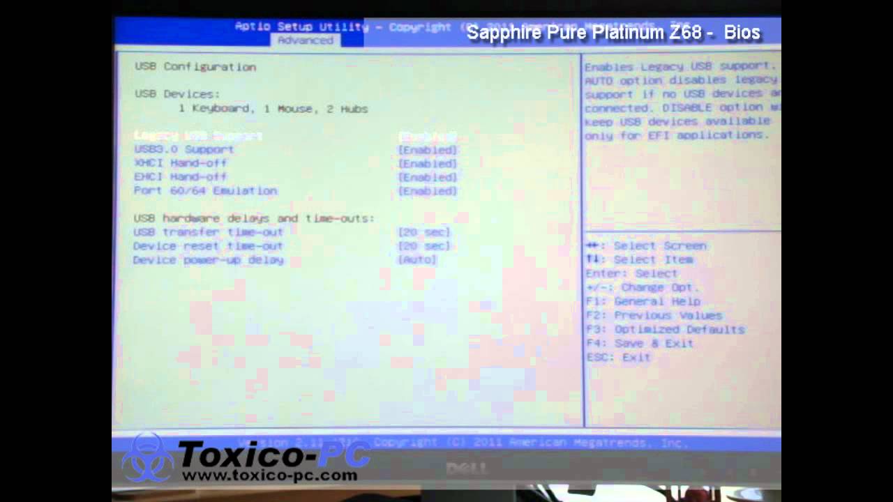 Bios Sapphire Pure Platinum Z68 by Toxico-PC