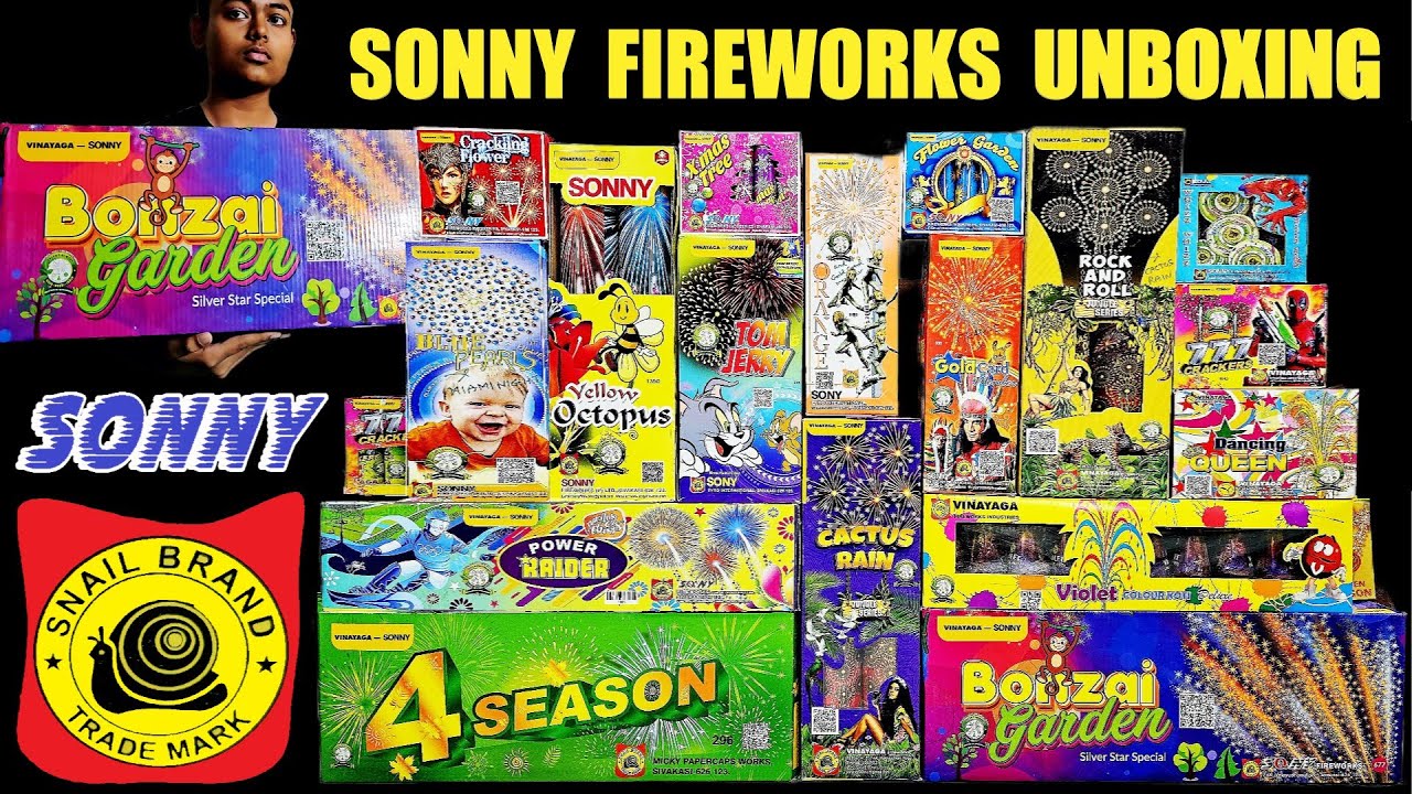 SONY FIREWORKS UNBOXING 2025 ✨ சிவகாசி VINAYAGA FIREWORKS 💥 PART-1