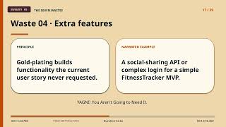 Agile programming Week 05 25m How Lean Development Prevents Software Rot