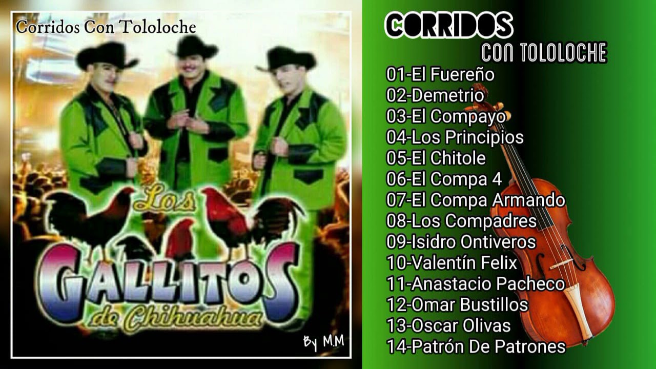 Los Gallitos De Chihuahua-(Disco Completo) Corridos Con Tololoche