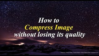How to compress image without losing its quality | Anything Bangla | 2017 screenshot 1