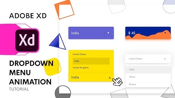 Dropdown Menu Animation in Adobe Xd | Auto Animate Tutorial | Design Weekly