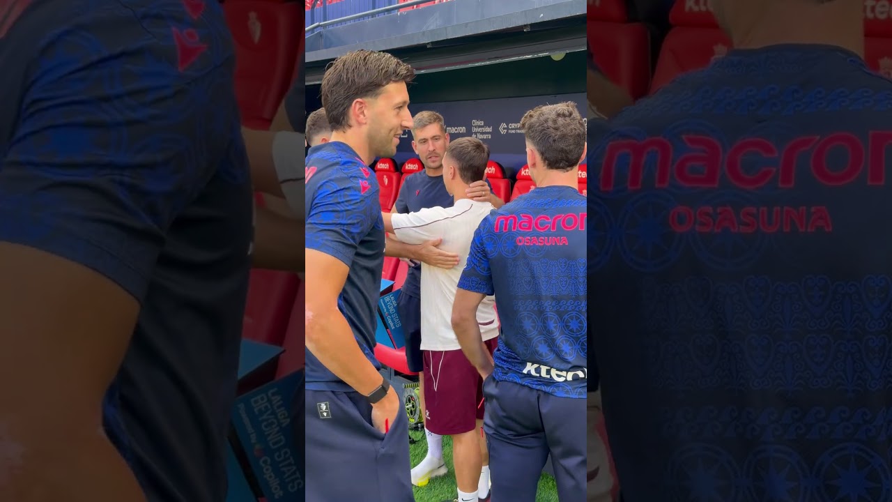 🤝 Bryan Zaragoza se reencuentra con sus excompañeros de Osasuna | @rcdespanyol