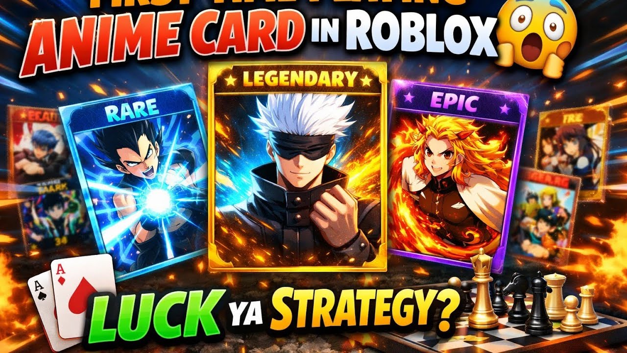 🎴 First Time Playing Anime Card in Roblox 😱 | Luck Ya Strategy?