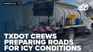 TxDOT crews work tirelessly to keep roads clear amid icy conditions