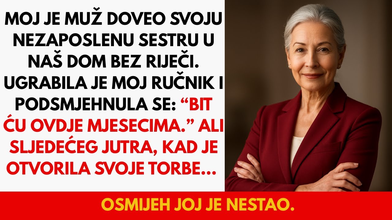 Moj je muž dopustio svojoj nezaposlenoj sestri da živi s nama — i nije mi rekao sve dok se nije...