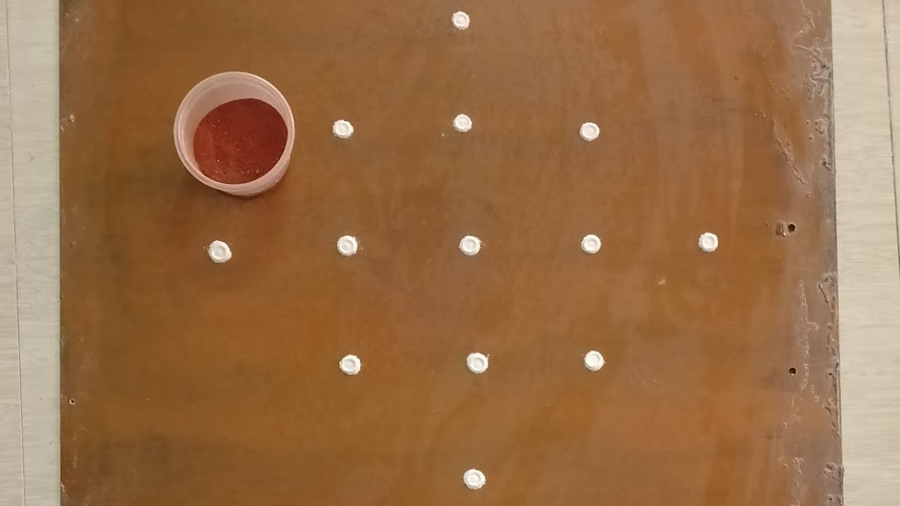 One Minute Tamil Puthandu Simple 5-1 Kolam | April 14 Rangoli Design ...