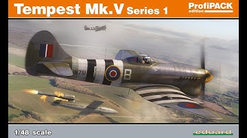 All new tooling 2018 My Eduard 1/48th Tempest MkV Series One PROFIPACK