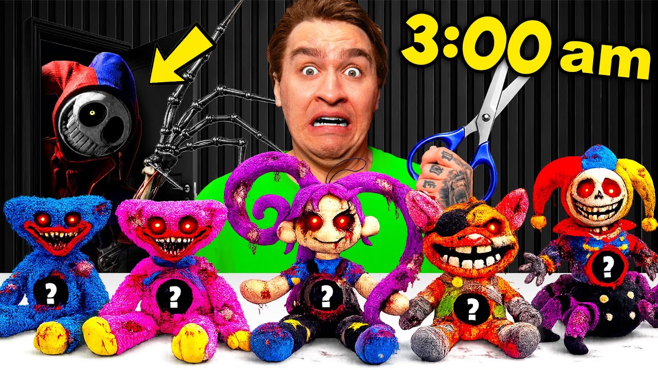 中には何が入ってる？午前3時にPOPPY PLAYTIME CHAPTER 5の人形を切ってみた！