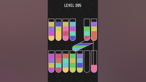 Water Sort Puzzle Level 205 Walkthrough Solution Android/iOS 💦