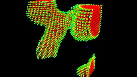 Simple Kinetic Monte-Carlo simulation of Crystallizing Matter