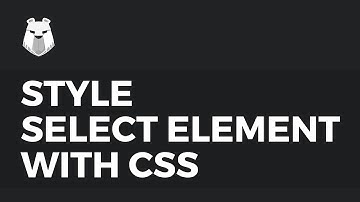 Learn how to style HTML Select element with CSS