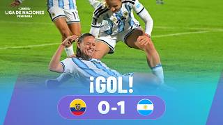 GOL | ECUADOR vs. ARGENTINA | CONMEBOL LIGA DE NACIONES FEMENINA