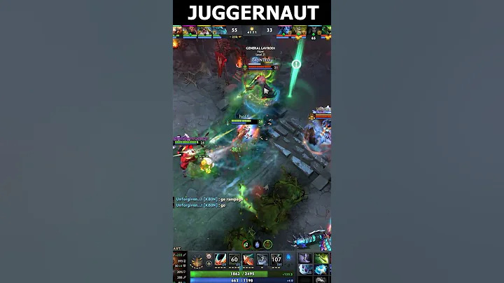 💥 Juggernaut Goes INSANE! Full Damage Build! 🔥 #shorts #dota2 #juggernaut #rampage #akarasdota2