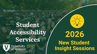 Student Accessibility Services: Fall 2026
