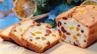BÁNH BƠ TRÁI CÂY KHÔ - Christmas Fruit Cake