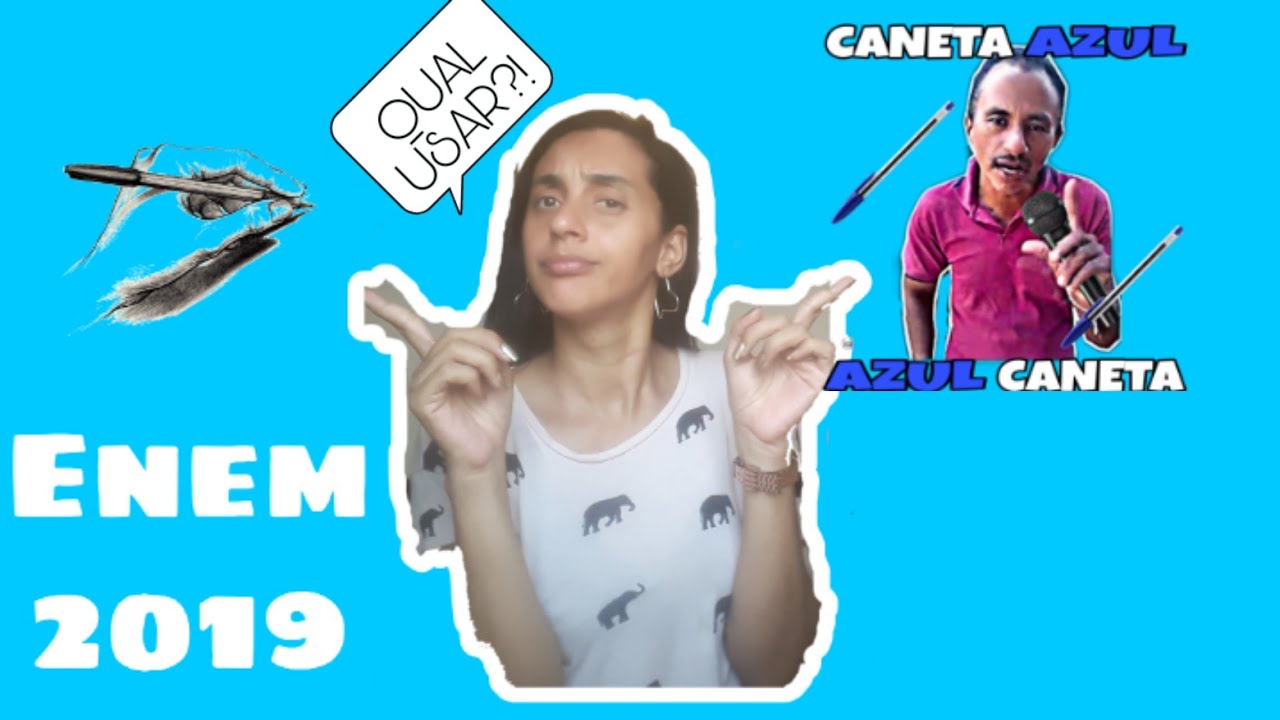 Caneta azul ou preta ?! prova do Enem 2019 o quê vou levar - YouTube