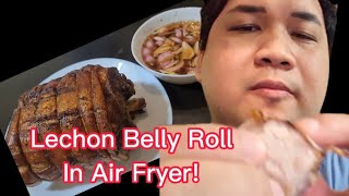 Crispy Lechon Belly Roll Cooked In Air Fryer