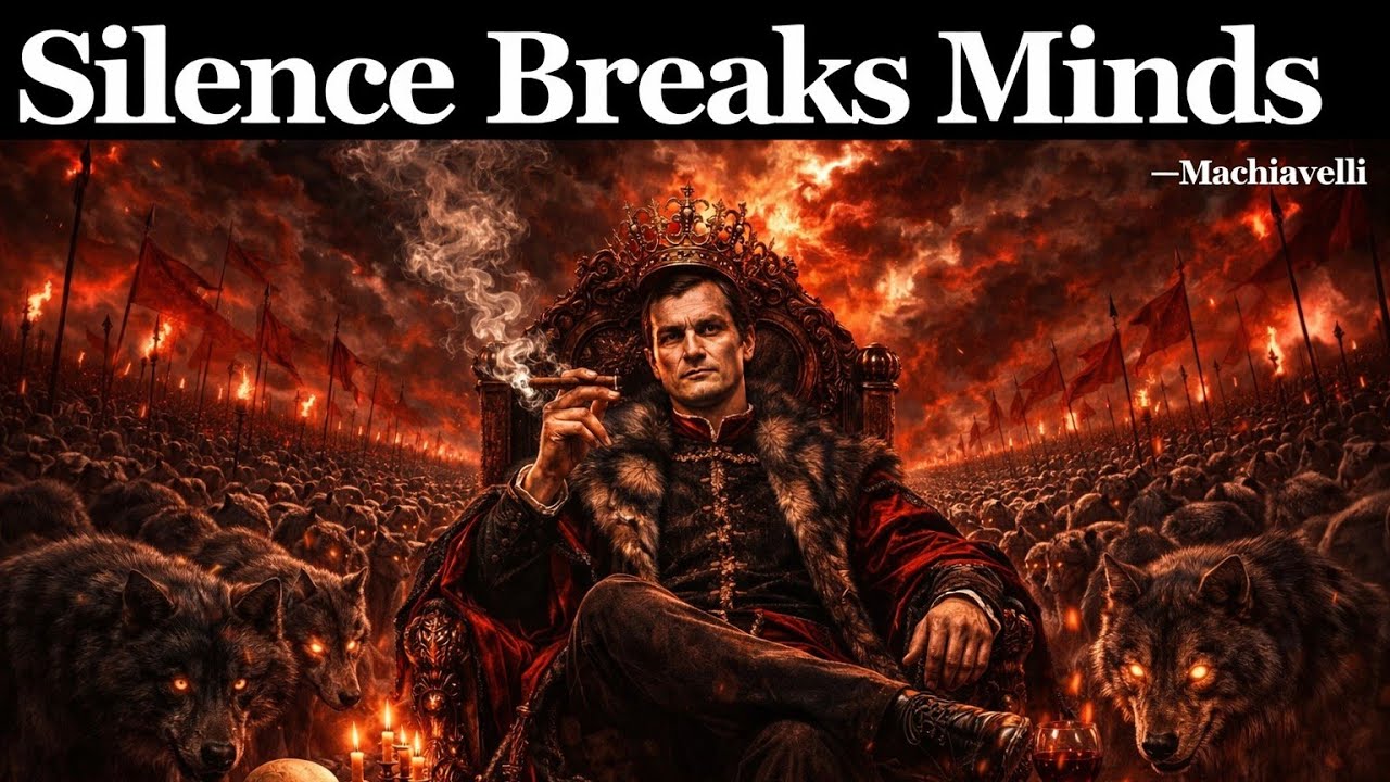 Your Silence Will Break Them in Ways Anger Never Could | Machiavelli