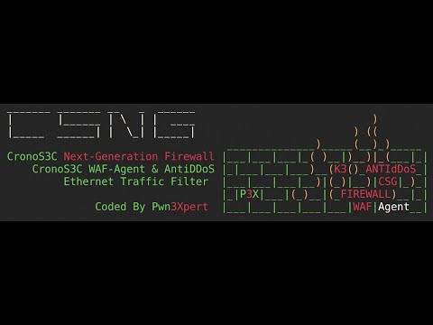 LLC Cyber Security Group - Web Application Firewall and CronoS3C Agent (სადემონსტრაციო ვიდეო)