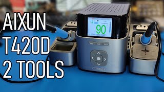 SDG #264 Aixun T420D 2 Channel 200W Soldering Station Detailed Review