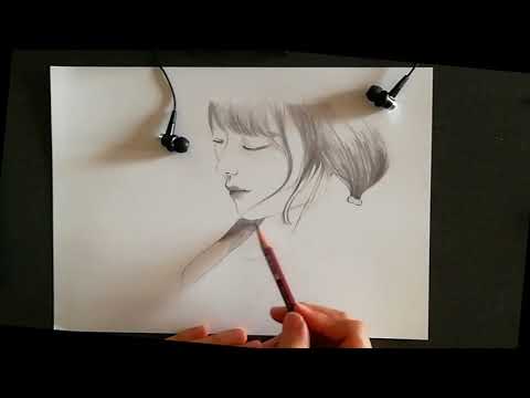 ASMR お絵かき 鉛筆の音 Best drawing5 ポモ ASMRtis