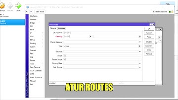 KONFIGURASI IP ROUTES DNS FIREWALL DHCP PADA MIKROTIK OS