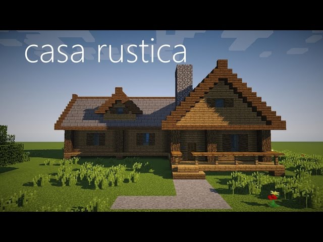 ➤ Como fazer uma casa rústica no Minecraft? - casa rústica 🎮