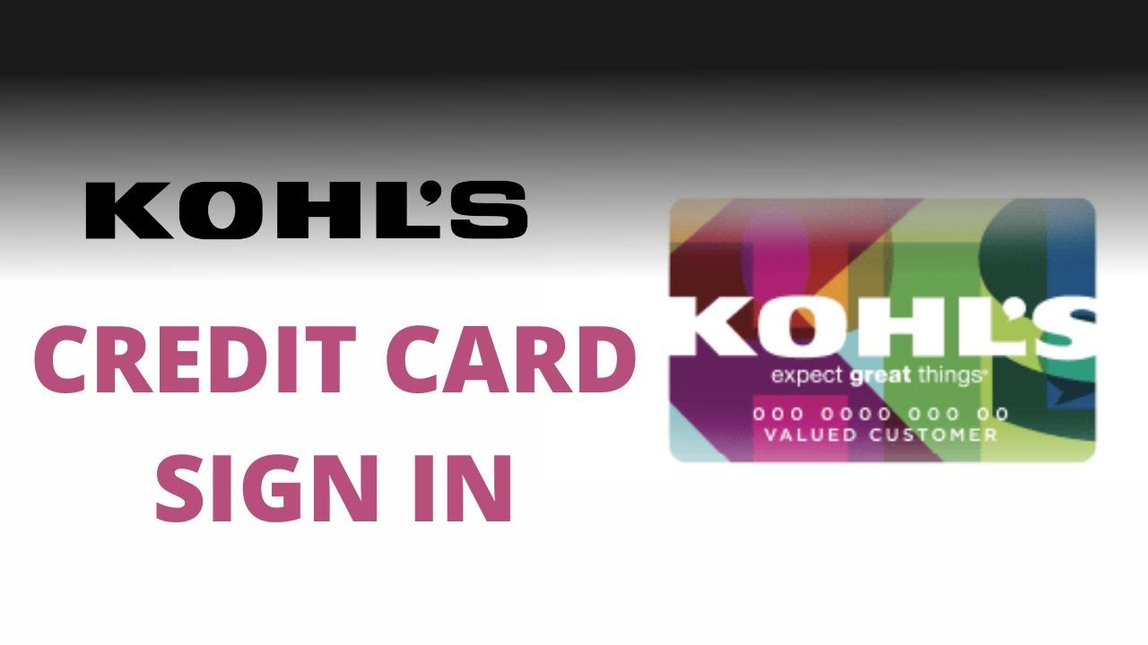 How to Login To Kohl's Credit Card Account? Kohl's Credit Card Account Sign  in at kohls.com Online 