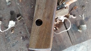 Cara membuat serutan kayu manual - how to make rabbet plane with chisel