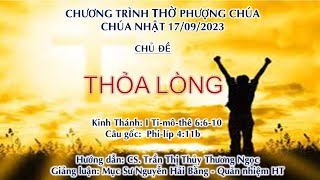 HTTL HUẾ - Chương Trình Thờ Phượng Chúa - 17/09/2023