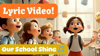 Our School Shine Lyric Video | 🎵 Educational Kids Songs and Nursery Rhymes