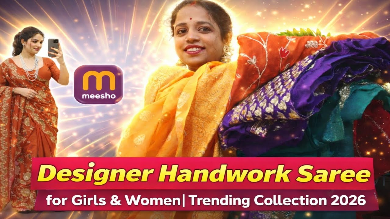 Designer Handwork Saree for Girls & Women | Trending Collection 2026 | stylewithswatishka 
