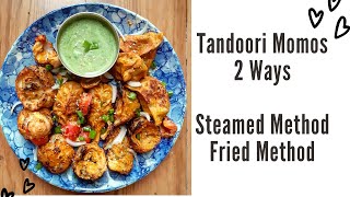 Tandoori momo Recipe 2 Ways + 4 Pleating Method //Tandoori Momo Recipe in Tamil// How To Pleat Momos