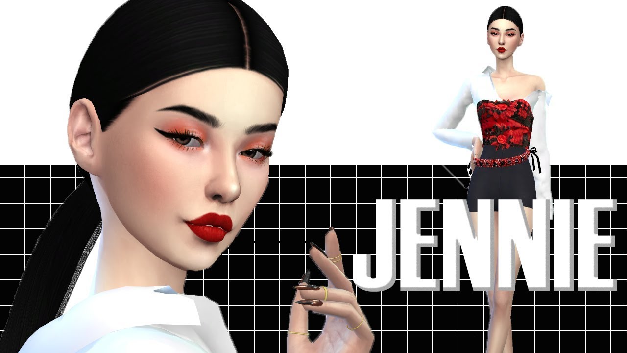 The Sims 4 CAS Lookbook #6: feat. Jennie of BLACKPINK in Solo MV + CC ...