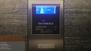ThyssenKrupp Evolution Blue Lifts at Aloft by Starwood, Stuttgart, Germany