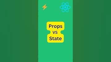 State vs Props | React Native Explained in 60s