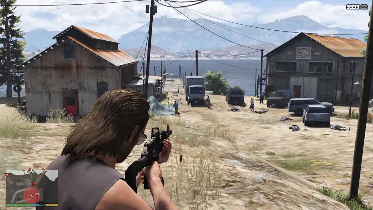 GTA 5 - Trevor vs Marabunta Grande: Galilee Massacre + Ten Star Escape