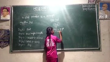 Algorithm and Flowchart -To Find Perimeter of Rectangle | MISSION CODE PROJECT | TTWREIS