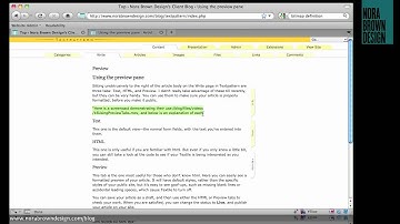 Use the Preview Tabs in Textpattern