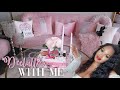 DECLUTTER WITH ME | Valentine&#39;s Day un- decorate | Pink Spring Girly apartment reveal 2023 🎀