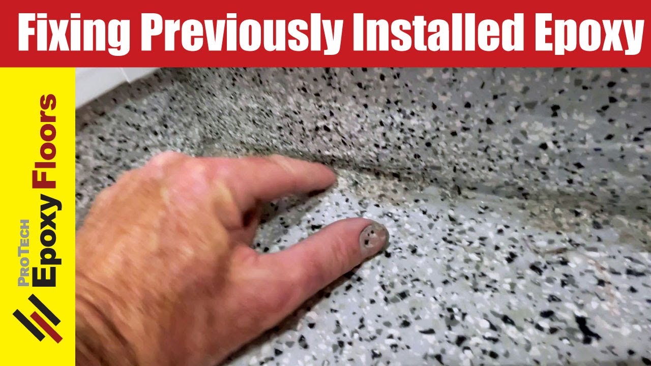 Fixing Previously Installed Epoxy Floor - YouTube