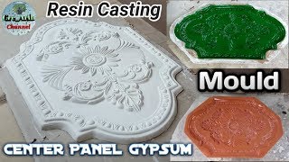 Oval Center Panel Gypsum Mold Making