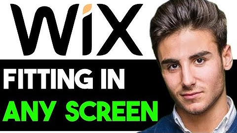 MAKE WIX WEBSITE FIT ANY SCREEN SIZE 2025! (FULL GUIDE)